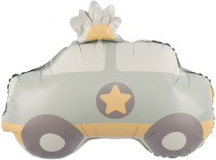 Шар (22"/56 см) Фигура, Полицейская машина, Сатин, 1 шт. в уп.