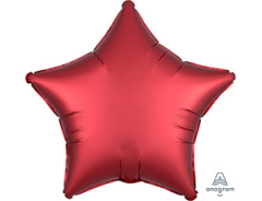 A Шар (19"/48 см) Звезда, Sangria, Сатин, 1 шт.