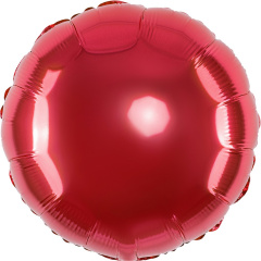 Шар (18''/46 см) Круг, Красный, 1 шт.
